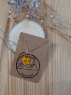 Naszyjnik z żywicy z suszonymi kwiatami Wyjątkowe prezent