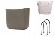 Torebka O bag Standard Outlet Obag Skalista organizer naturalny i dł czarne