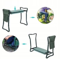 KLĘCZNIK OGRODOWY TABORET SKŁADANY KRZESŁO STOŁEK DO OGRODU 3w1 przybornik
