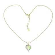 86935 Celebrytka stal chirurgiczna 316L pozł.14k AB CRYSTAL Swarovski