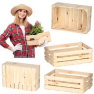 SKRZYNIA OGRODOWA OZDOBNA WILKINOWA DREWNIANA DO OGRODU NA BALKON 60x40x20