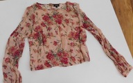 Bluzka w kwiaty topshop 36/38 S/M zamek na plecach