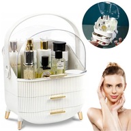 ORGANIZER KOSMETYCZKA PUDEŁKO SZKATUŁKA NA KOSMETYKI AKCESORIA DAMSKA BIAŁA