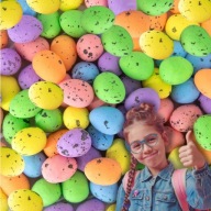 JAJKA STYROPIANOWE PISANKI WIELKANOC JAJECZKA MIX 100SZT DO KOSZYCZKA JAJA