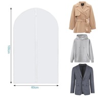 POKROWIEC NA ODZIEŻ UBRANIA GARNITUR KURTKĘ 60 X100 cm PRZEZROCZYSTY 1 Szt