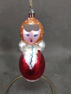 Stara bombka choinkowa BABUSZKA z PRL-U