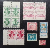 Stare znaczki kwestarskie, Polska, lata 30-te XX wieku, zestaw 11 + 3szt.