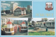 POLKOWICE - UL. TARGOWA - STRAŻ MIEJSKA - KINO SKARBNIK - KLUB - HERB