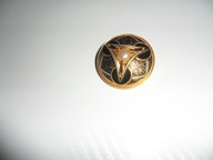 stara broszka pozlacana w stylu secesji