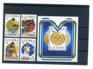 A39631)Olimpiada 88: Sierra Leone 917 - 1000** + Bl 61**