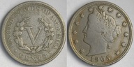 MNN - USA 5 Centów 1905 # st 3/4