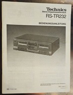 TECHNICS RS-TR232 DE instrukcja magnetofonu dwukasetowego