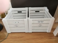 Skrzynka na winyle z nadrukiem, pojemnik, organizer