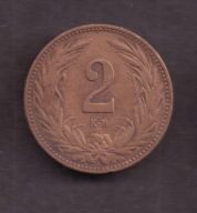 Węgry - 2 Filler 1909 rok