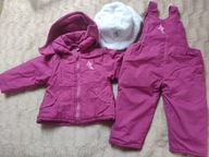 Kurtka zimowa spodnie komplet plus czapka 18 M