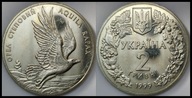 MNB - UKRAINA 2 Hrywny 1999 # ORZEŁ STEPOWY # st 1/2