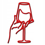 Neon Led Wino - neon na ścianę znak neonowy, neon imprezowy, lampka do wina