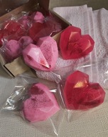 Mydełka glicerynowe z masłem Shea w kształcie serduszek #2