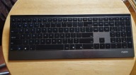 Klawiatura bezprzewodowa membranowa Rapoo 9500M Bluetooth Czarna