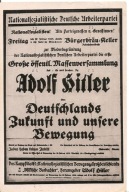 TRZECIA RZESZA PLAKAT PROPAGANDOWY NSDAP ADOLF HITLER - fotografia