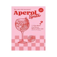 Plakat „Aperol Spritz” – Retro Plakat Barowy z Motywem Koktajlu