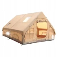 DUŻY NAMIOT KEMPINGOWY POMPOWANY 8 OSOBOWY DMUCHANY POMPKA 12m2 400x300cm