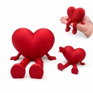 Dekoracyjne Serca 3D z Nogami – Prezent dla Niej i dla Niego na Walentynki
