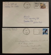 !!! PTAKI - USA 1988 - 2 KOPERTY - LIST ZWYKŁY - STAN BDB !!!