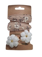 Spinki do włosów szydełkowe kwiatki 4 szt.