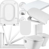 DESKA SEDESOWA WC WOLNOOPADAJĄCA UNIWERSALNA SILVER SHARKY DO KOŁO CERSANIT