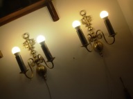 ORYGINALNE KINKIETY Z ORŁEM I MASZKARAMI