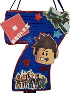 PINIATA URODZINOWA DOWOLNY NUMER CYFRA ROBLOX + kij gratis!