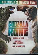 GODZILLA vs KONG + Godzilla II + KONG WYSPA CZASZKI-Kolekcja- 3 x DVD