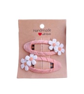 Spinki do włosów dla niemowląt dziewczynek kwiatki 2 szt. handmade
