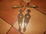 ŁADNE MOSIĘŻNE KLAMKI ISZYLDY ORZEŁ