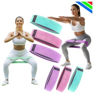 Gumy Oporowe Taśmy Fitness 3 Szt Rehabilitacja Rozgrzewka Rozciąganie Ciała