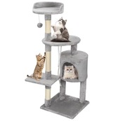 Drapak wysoki dla kota 115 cm – duży drapak z domkiem legowiskiem zabawkami