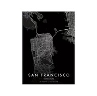 Plakat „Mapa Miasta” – Minimalistyczny Plakat Mapowy