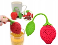 ZAPARZACZ SILIKONOWY DO HERBATY ZIÓŁ SITKO TOREBKA - TRUSKAWKA