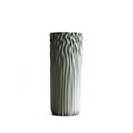 Wazon Nowoczesny Strukturalny Szary Matowy 20cm