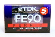 5-pack TDK FE-90 FERRIC * NOWY 5-pack * Stan bdb. * 15 zł za 1 szt. Ostatni