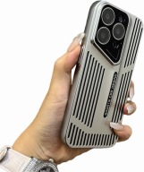 Etui LIUKM Case Otwarta Sportowa Obudowa do iPhone 16 Pro Max, srebrna