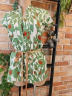 Principles Petite bluzka koszula liście bawełna r. 38