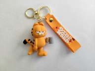 KOT Garfield 3D Unikat Mina Brelok Breloczek do kluczy Zawieszka Klips