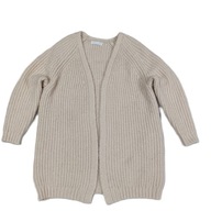 SWETER DAMSKI KARDIGAN DŁUGI CIEPŁY ROZM.__