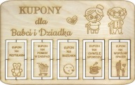 PREZENT DZIEŃ BABCI DZIADKA KUPONY BABCIA DZIADEK BON PODARUNKOWY UPOMINEK