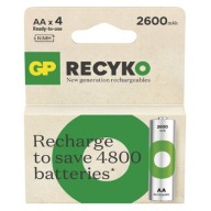 4x akumulator GP ReCyko AA R6 2600mAh NiMH paluszek 1,2V