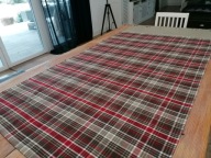 BAWEŁNIANA FLANELOWA ZASŁONA KRATA FOLK COUNTRY BOHO J. NOWA 115x227 nr.1