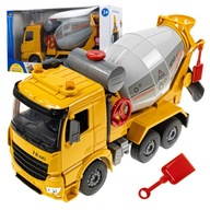 DUŻY SAMOCHÓD DLA DZIECI BETONOWÓZ BETONIARKA NAPĘD DŹWIĘK ŚWIATŁO GRUSZKA