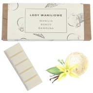 Wosk Sojowy Zapachowy do Kominka - Wax Melt - zapach: LODY WANILIOWE 50g